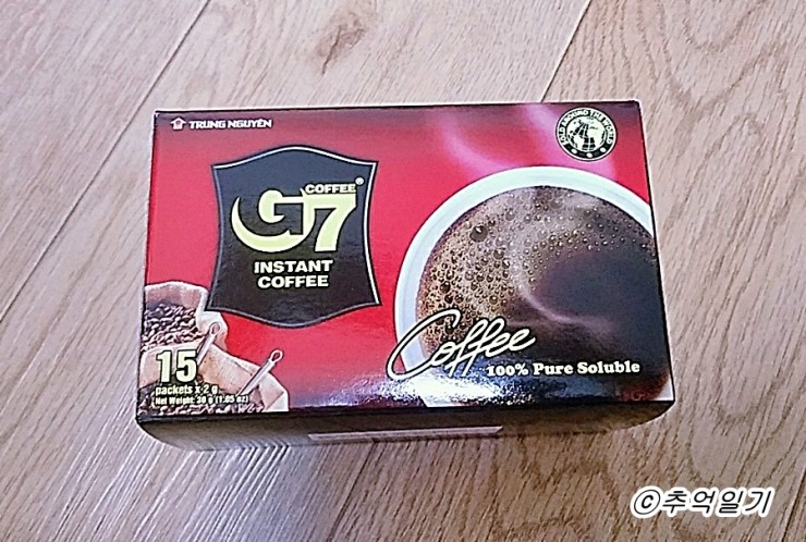 G7 블랙커피 진하고 구수한 맛에 반했어요.