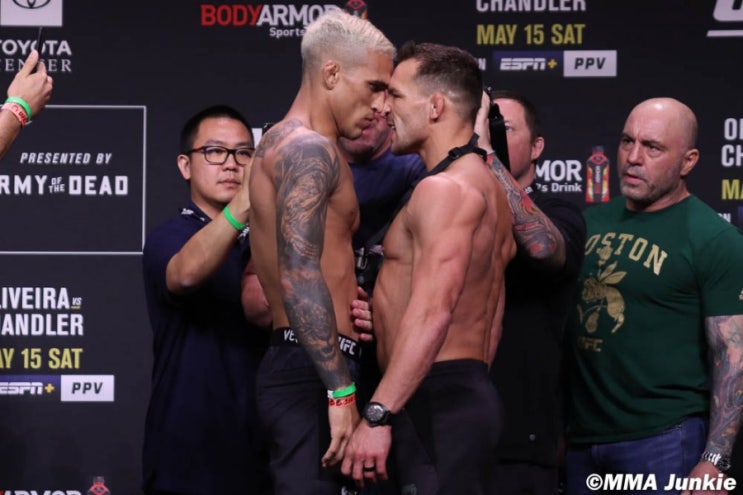 UFC 262: 올리베이라 vs 챈들러 계체 결과 UFC 262: 올리베이라 vs 챈들러 계체 결과