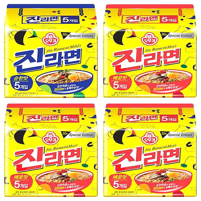 갓성비 좋은 오뚜기 진라면 순한맛 5p + 매운맛 15p, 20개 ··· 갓성비 좋은 오뚜기 진라면 순한맛 5p + 매운맛 15p, 20개 ···