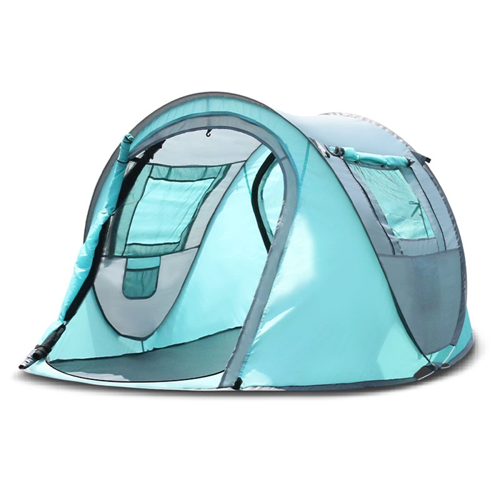 갓성비 좋은 아웃도어 텐트 완전 원터치 휴대용 접이식 필드 간단한 봄 나들이 피크닉 캠핑 두꺼운 방수 장비, [13]방수업그레이드복도짙은녹색A(5 좋아요