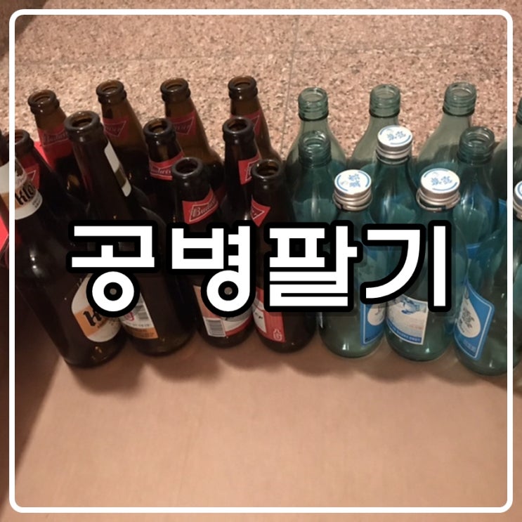 대니형 술병팔고 왔다.(공병-소주병,맥주병 가격) 대니형 술병팔고 왔다.(공병-소주병,맥주병 가격)