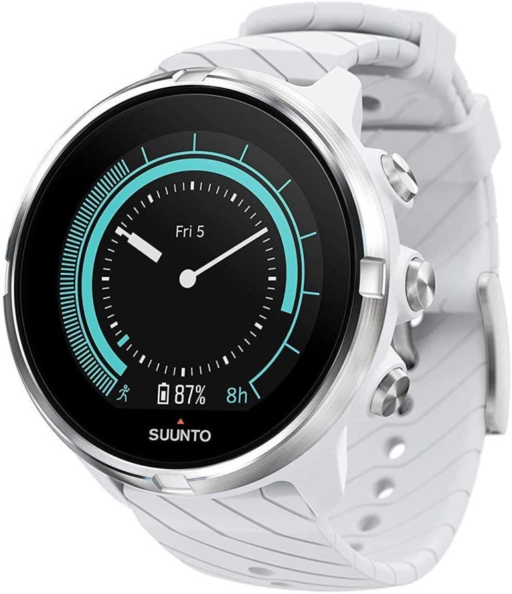 가성비 뛰어난 (관부가세별도) 시계 Suunto 9 Multisport GPS Watch with BARO and Wrist-Based Heart Rate (White)-B07D5