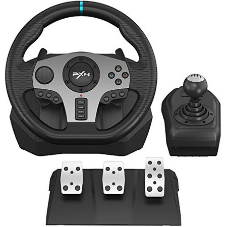 리뷰가 좋은 PXN V9 게임용 레이싱 휠 Xbox One Xbox 시리즈 X S PS4 PS3 Nintendo Switch 용 페달 및 시프터가, Black_One Size, B 리뷰가 좋은 PXN V9 게임용 레이싱 휠 Xbox One Xbox 시리즈 X S PS4 PS3 Nintendo Switch 용 페달 및 시프터가, Black_One Size, B
