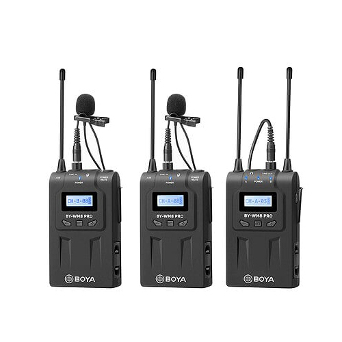 리뷰가 좋은 보야 BY-WM8 Pro K2 UHF 듀얼채널 무선 마이크, K2(송신기x2/수신기x1)+스마트폰 어댑터 ··· 리뷰가 좋은 보야 BY-WM8 Pro K2 UHF 듀얼채널 무선 마이크, K2(송신기x2/수신기x1)+스마트폰 어댑터 ···