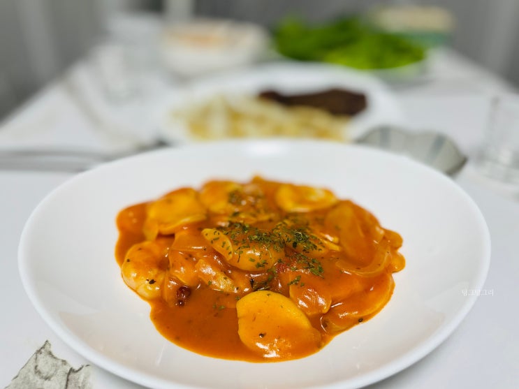  청정원 로제파스타 남은 소스로 만드는 떡국떡 떡볶이 만들기