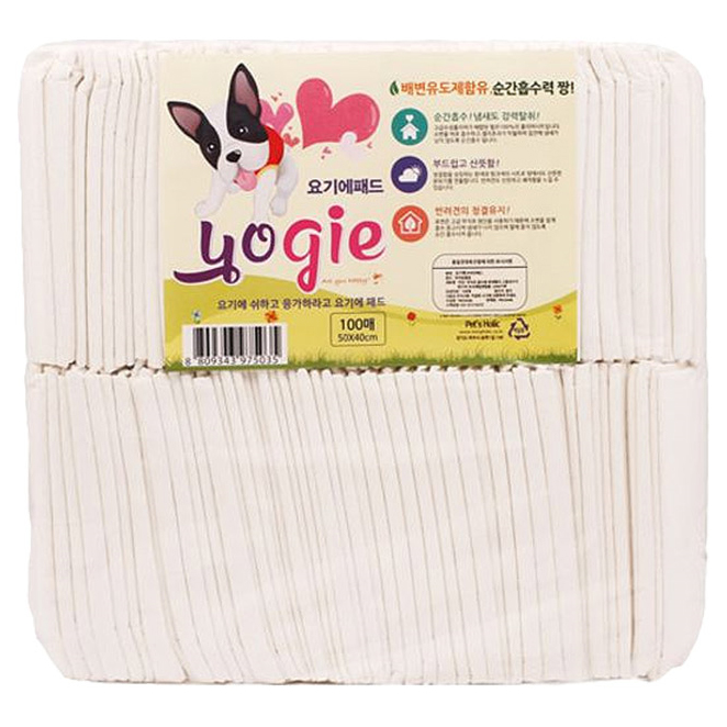 선택고민 해결 요기에 절약형 애견 배변패드 50 x 40 cm, 100개입, 1개 ··· 선택고민 해결 요기에 절약형 애견 배변패드 50 x 40 cm, 100개입, 1개 ···