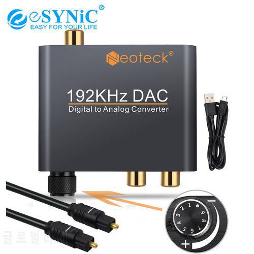 요즘 인기있는 eSYNiC 24bit DAC 디지털 To 아날로그 R/ L 오디오 컨버터 변환기 광학 토?, 상세내용참조 추천해요