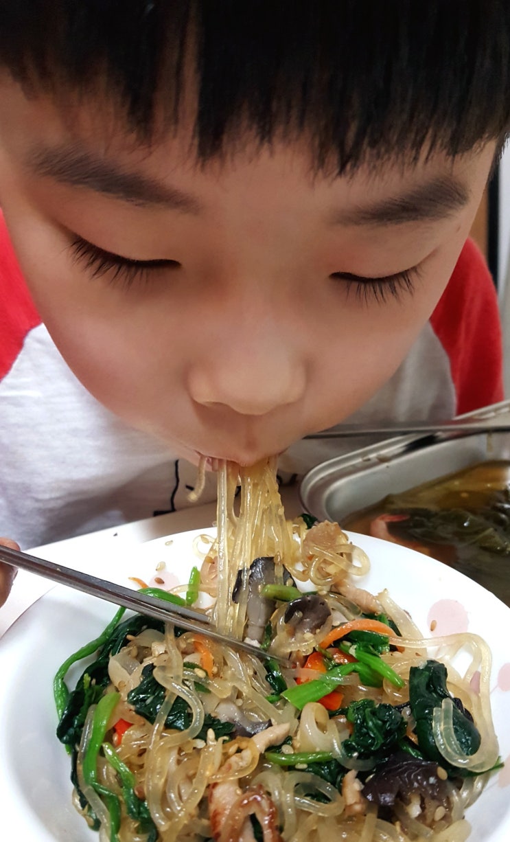  둘째 생일 - 오랫만에 잡채를 만들다