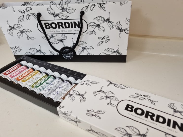 보르딘 더치커피 선물 세트(Bordin Coffe), 12가지 콜드브루 맛을 홈카페에서 즐기는 더치커피