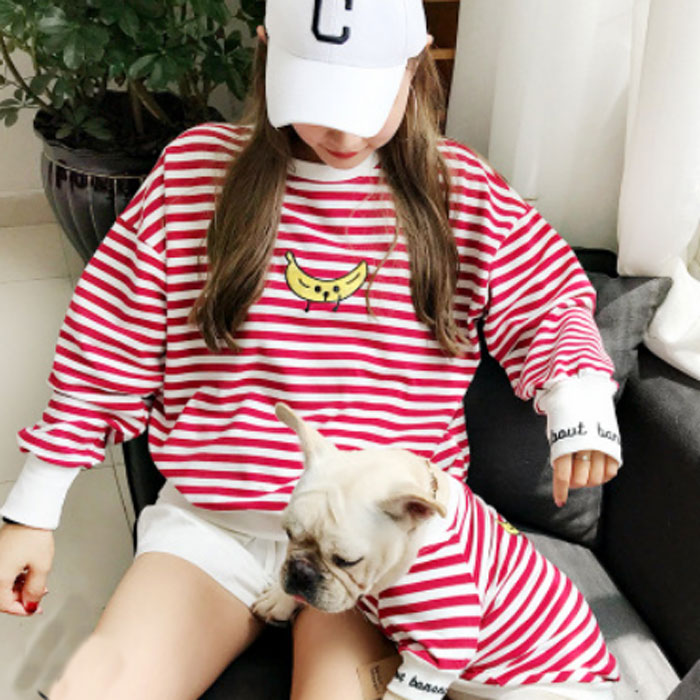 후기가 정말 좋은 노랜드 바나나 스트라이프 견주 반려견 커플옷, 레드 추천합니다 후기가 정말 좋은 노랜드 바나나 스트라이프 견주 반려견 커플옷, 레드 추천합니다