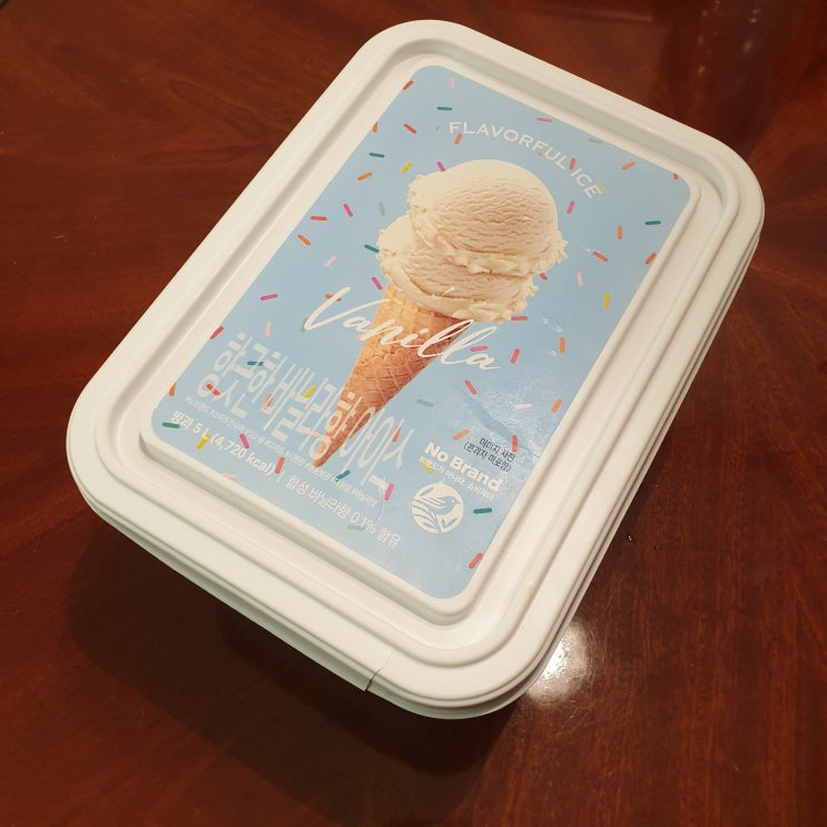5L 이마트 바닐라 노브랜드 아이스크림 (가성비 대용량 아이스크림 추천)