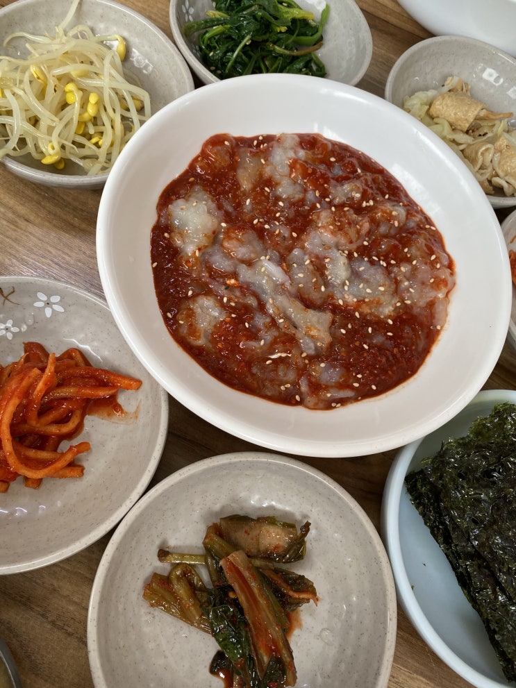 [목포] 게살 비빔밥 맛집, 장터