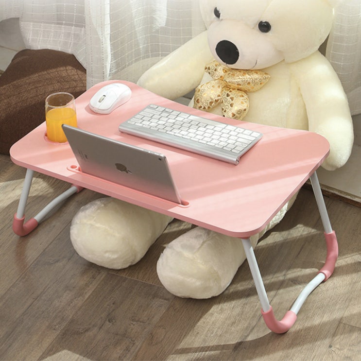 의외로 인기있는 엠지 접이식 노트북 테이블 고급형, 핑크 추천합니다
