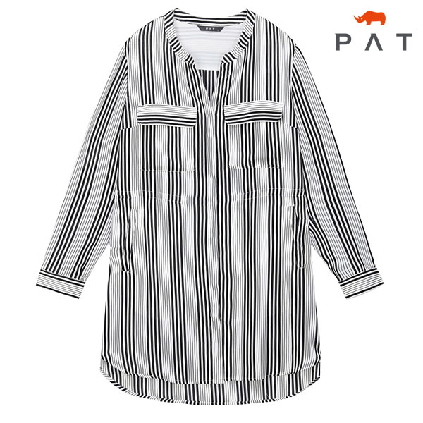 인기있는 PAT PAT 여성 스트라이프 롱 블라우스_QE62506 좋아요 인기있는 PAT PAT 여성 스트라이프 롱 블라우스_QE62506 좋아요