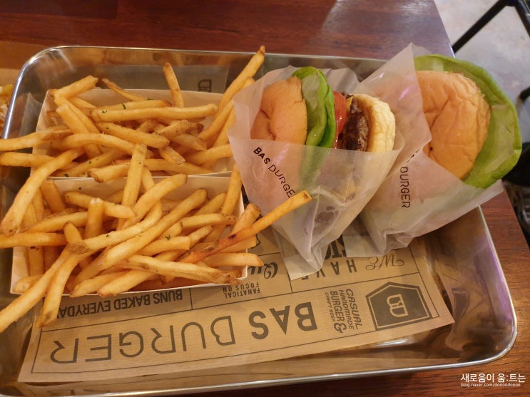  용산 수제버거 맛집 바스버거 (BARS BUGER) : 감자칩 무제한