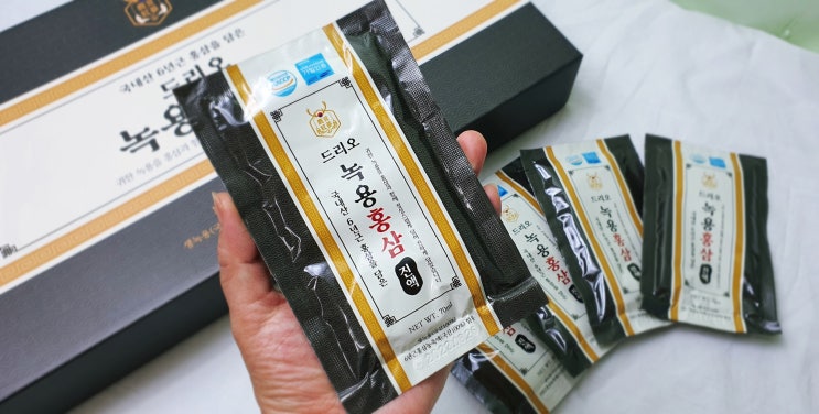  제이삼텍스 드리오 녹용홍삼 진액으로 부모님 건강 챙기기