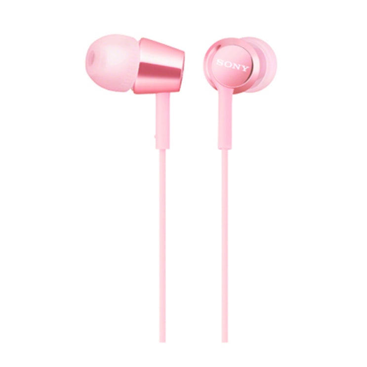 인기 급상승인 소니 컬러풀 사운드 이어폰 MDR-EX155AP, 라이트 핑크 ···