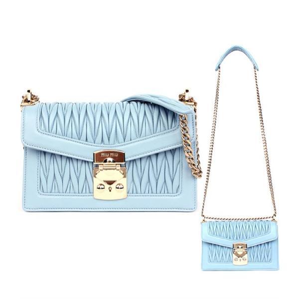 잘나가는 [MIUMIU(BAG)] 미우미우 컨피덴셜 마틀라세 체인백 5BD083 N88 F0012 추천해요