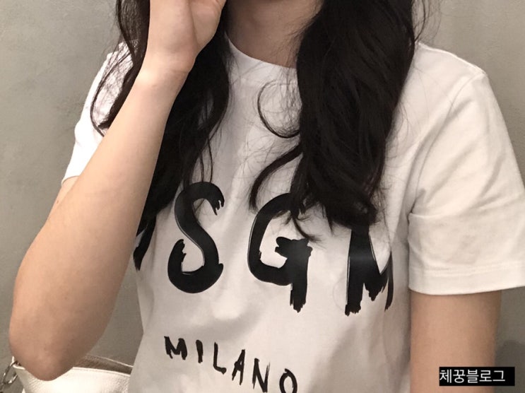  [리뷰] MSGM 반팔티 화이트 여성 리뷰 / xs 사이즈 착샷 / 여름 반팔티 추천