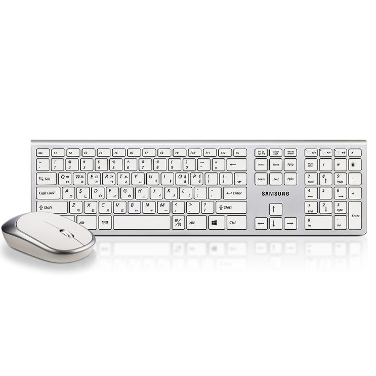 잘나가는 삼성전자 무선 키보드 + 마우스 세트, 화이트, SRP-9500W, 일반형 ··· 잘나가는 삼성전자 무선 키보드 + 마우스 세트, 화이트, SRP-9500W, 일반형 ···