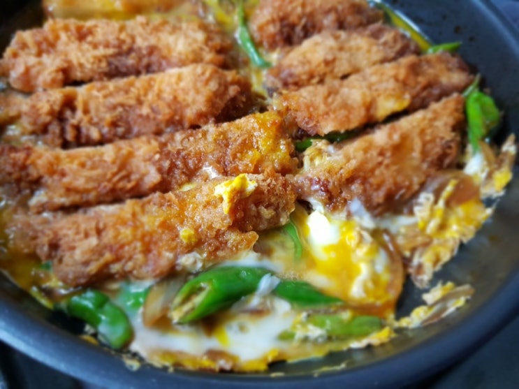  돈까스 덮밥 -  백종원레시피 - 주말 겜방 런치메뉴!