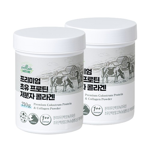 가성비갑 프리미엄 초유 단백질 100% 콜라겐 유청 프로틴 분말 1+1 420g MBP 락토페린, 210g, 2개 추천해요