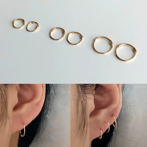많이 찾는 유비드 14k 골드 정품 미니 원터치 심플 링 귀걸이 낱개 ··· 많이 찾는 유비드 14k 골드 정품 미니 원터치 심플 링 귀걸이 낱개 ···