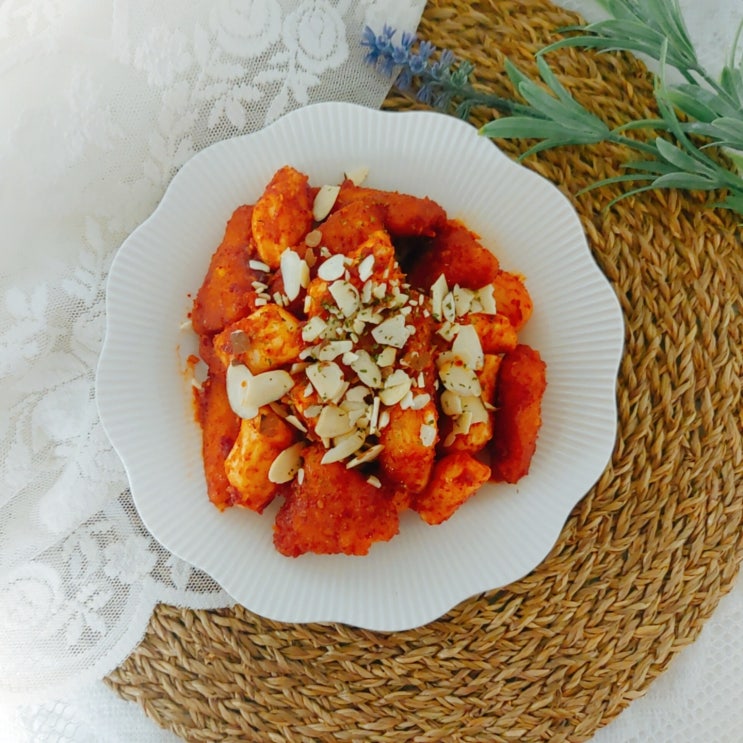  치킨너겟 떡강정 간식 에어프라이어로 맛있게 요리하기