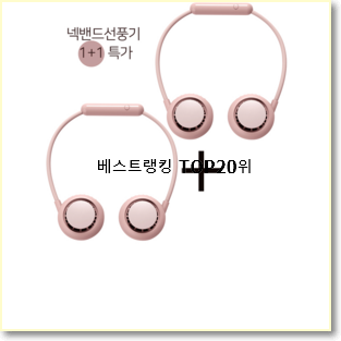 비교정보 넥선풍기 상품 가성비순위