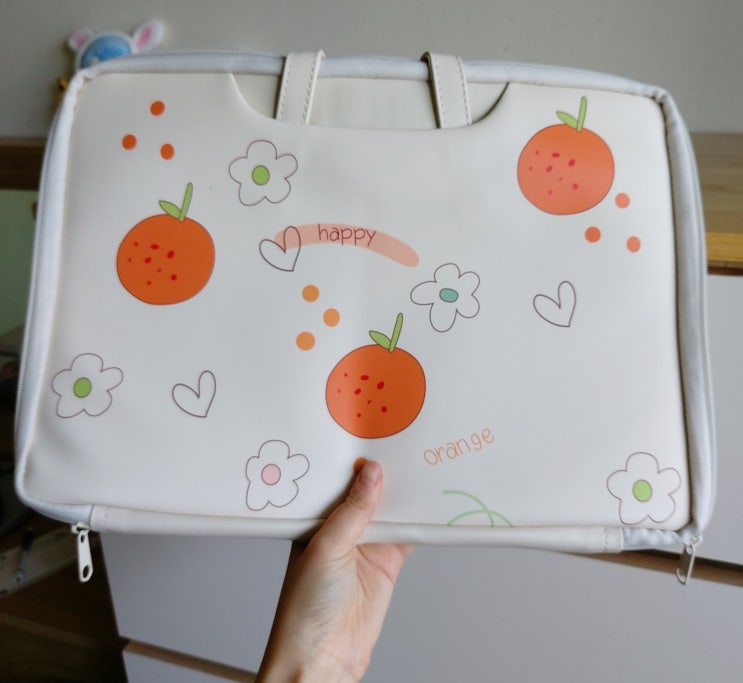  HAPPU ORANGE 맥북 노트북 파우치 케이스 14인치 후기