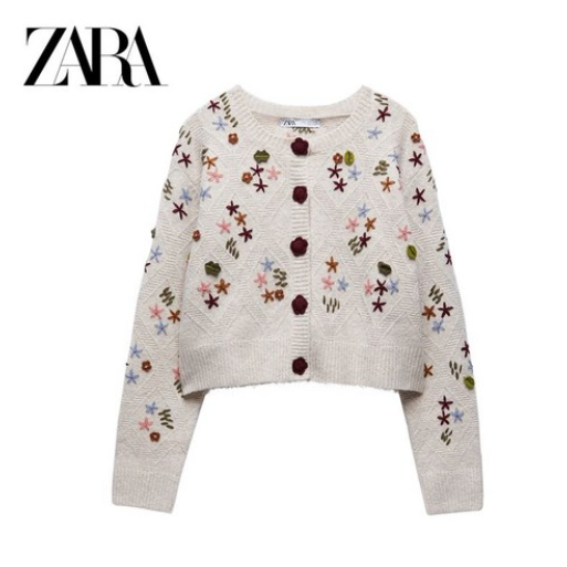 가성비 좋은 자라 ZARA 크로셰 뜨개질 꽃 장식 니트 가디건 ··· 가성비 좋은 자라 ZARA 크로셰 뜨개질 꽃 장식 니트 가디건 ···