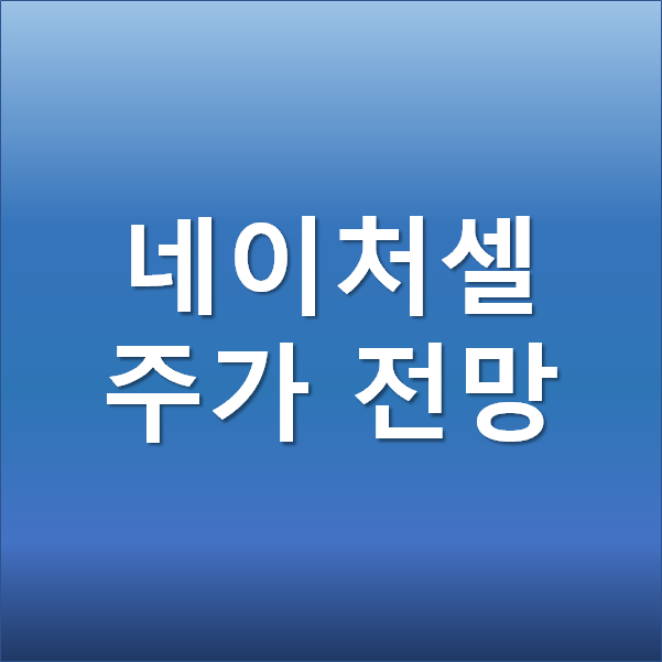  네이처셀 주가 전망 - 줄기세포치료제 바이오 관련주