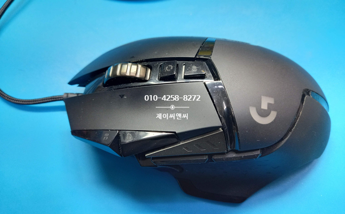 로지텍 g502 hero 마우스 두번 클릭되는 더블클릭 증상을 보이는  마우스수리