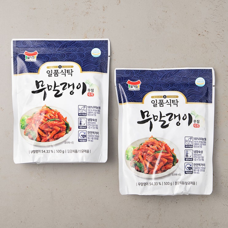 갓성비 좋은 일가집 일품식탁 무말랭이무침, 500g, 2개 좋아요