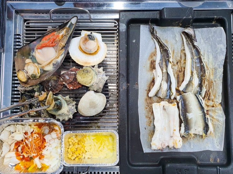  내외동 신상 맛집 추천: 조개, 장어, 고기를 무한리필로 먹을 수 있는 "황금조개 튼튼장어"