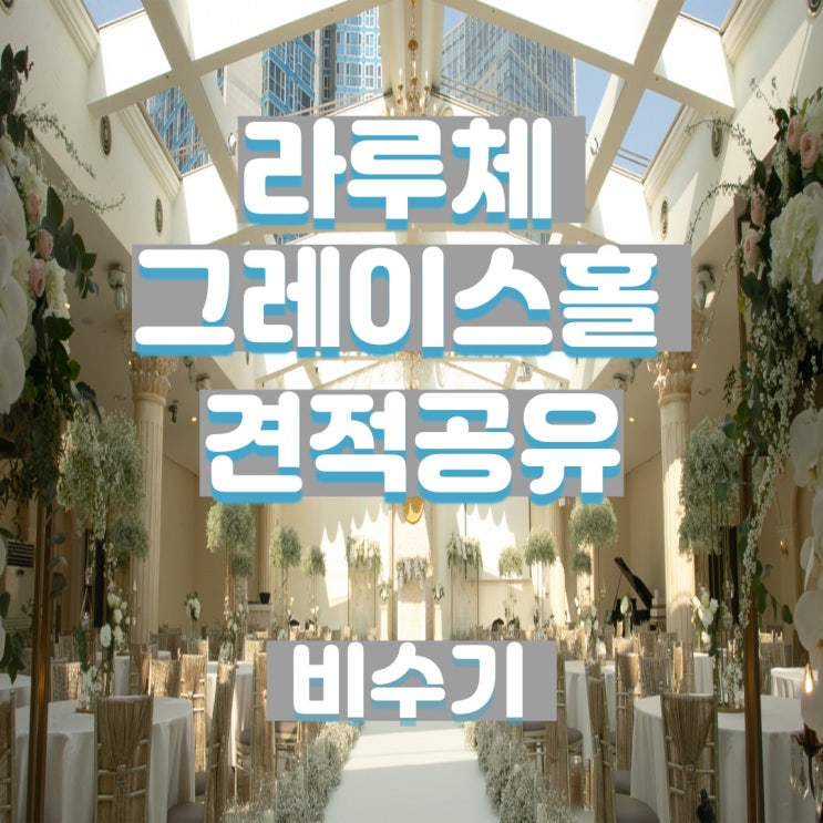  명동 라루체 그레이스홀 22년 비수기 견적공유