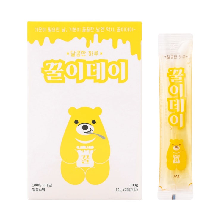 가성비갑 꿀이데이 휴대용 벌꿀스틱, 12g, 25개 ··· 가성비갑 꿀이데이 휴대용 벌꿀스틱, 12g, 25개 ···