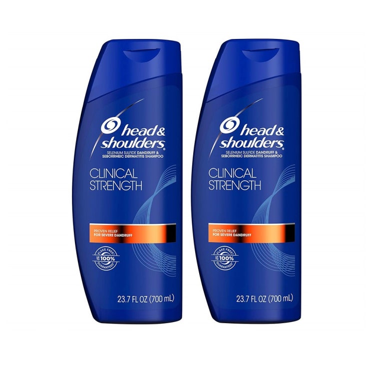 후기가 정말 좋은 Head & Shoulders and Shampoo Clinical Strength 헤드앤숄더 샴푸 클리니칼 스트랭스 23.7oz(700ml) 2팩, 1세트 추천