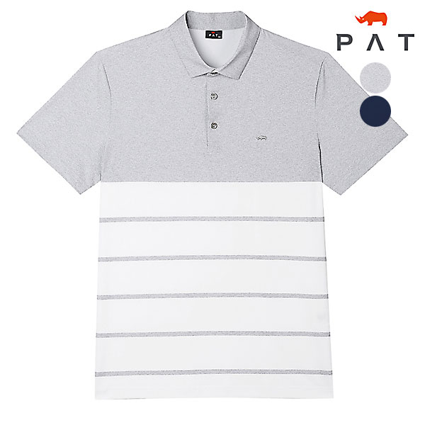 인기있는 PAT PAT 남성 하단 스트라이프 프린트 티셔츠_1F35117 좋아요 인기있는 PAT PAT 남성 하단 스트라이프 프린트 티셔츠_1F35117 좋아요