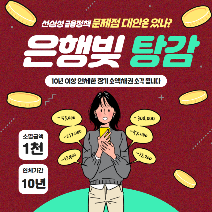  은행빚 탕감법 선심성 금융정책의 문제점과 대안 제시