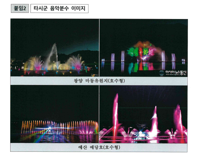  설봉공원 음악분수 조성 추진계획