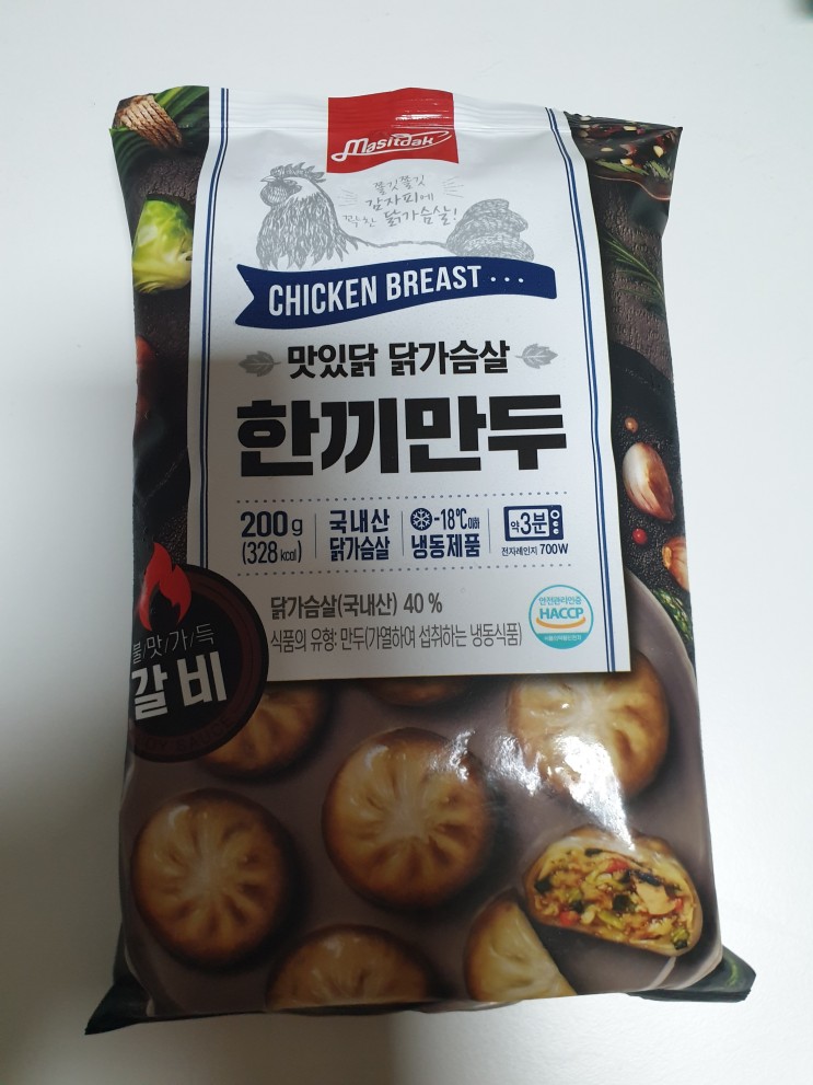 [맛있닭] 닭가슴살 한끼 만두 / 갈비맛