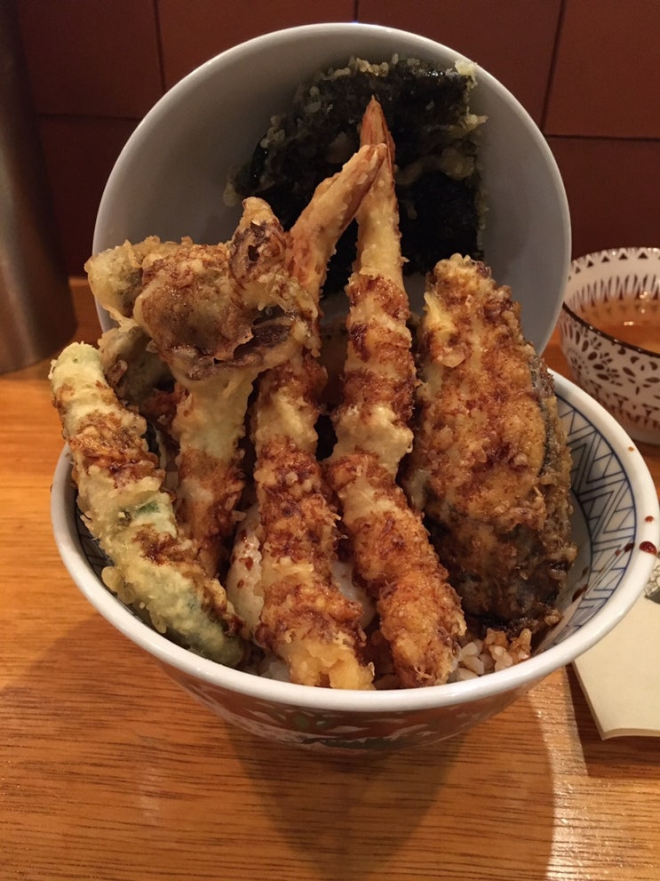  서현역 맛집 고쿠텐 텐동(튀김덮밥), 스타벅스 민트 초콜릿 칩 블렌디드