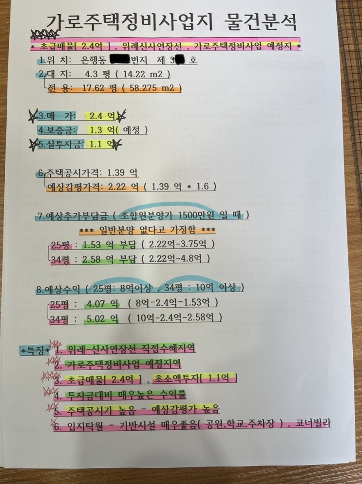  성남 가로주택 정비사업예정지 1.1억투자