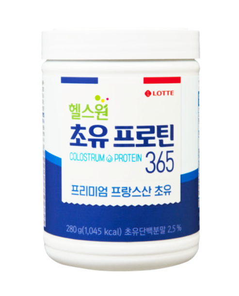  롯데헬스원 초유 프로틴 365/초유 단백질 분말 효능·먹는법·추천