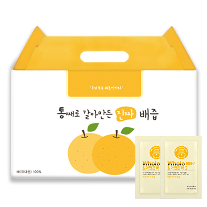 많이 찾는 통째로 갈아만든 배즙 일반파우치, 100ml, 50개 ··· 많이 찾는 통째로 갈아만든 배즙 일반파우치, 100ml, 50개 ···