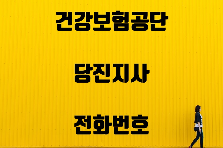  당진시 건강보험지사 전화번호