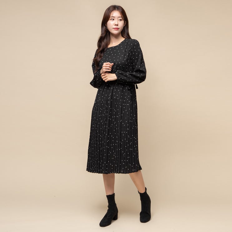 많이 팔린 캐럿 여성 폴카닷 플리츠 원피스 ··· 많이 팔린 캐럿 여성 폴카닷 플리츠 원피스 ···