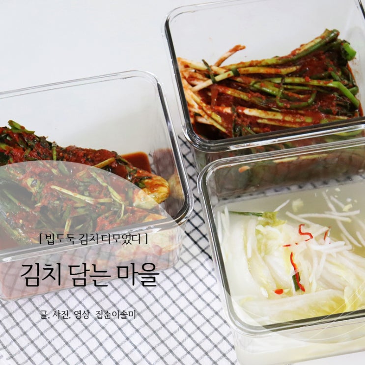  전라도 김치주문 파김치, 오이소박이, 백김치 밥도둑 다 모였네