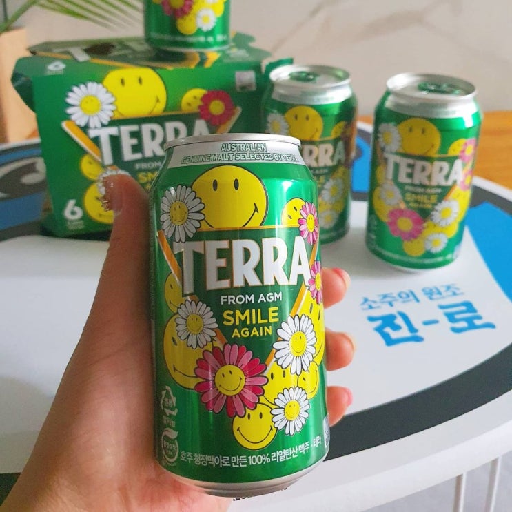  하이트진로 테라스마일리 한정판 출시 ! 꽃테라 예쁘고 맛있어